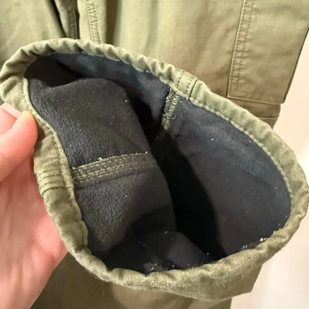 Carhartt‎ Rugged Flex Relaxed Fit Ripstop Cargo Fleece-Lined Work Pant Green 38